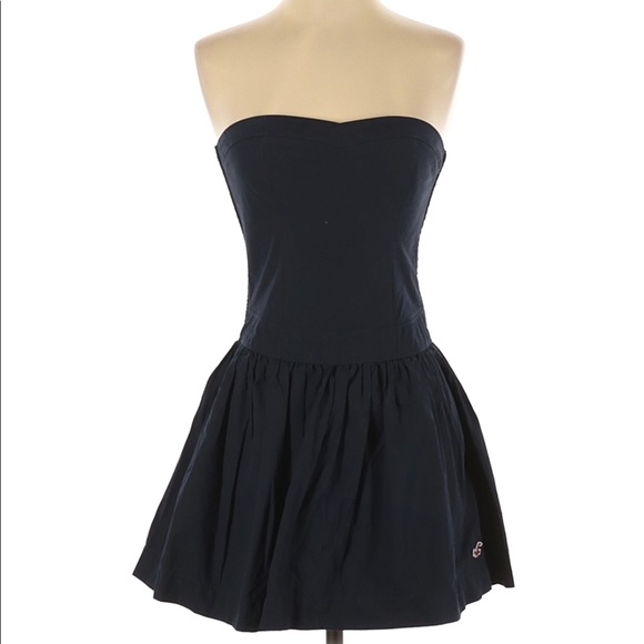 Hollister Dresses & Skirts - Hollister Navy Blue Strapless/ Tube Dress